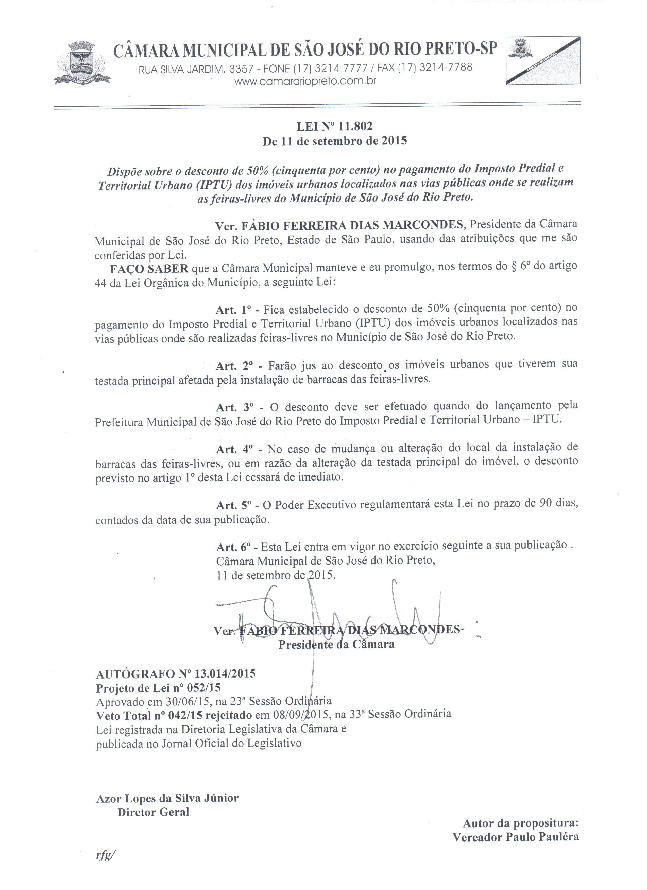 Lei garante desconto para quem mora em rua de feira