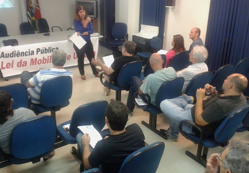 Mobilidade Urbana foi discutida em audiência pública
