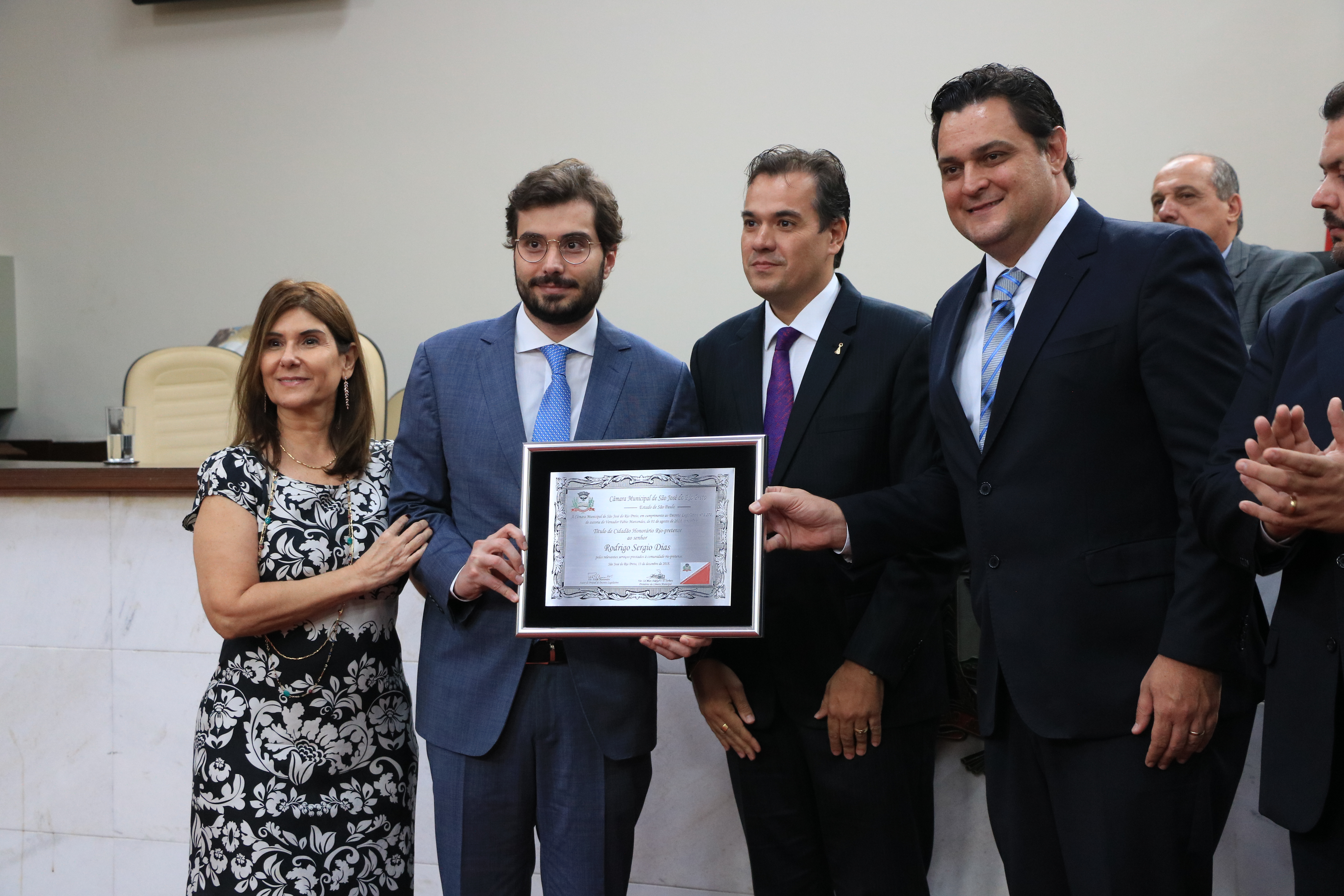 Dias recebeu o título de Cidadão Honorário