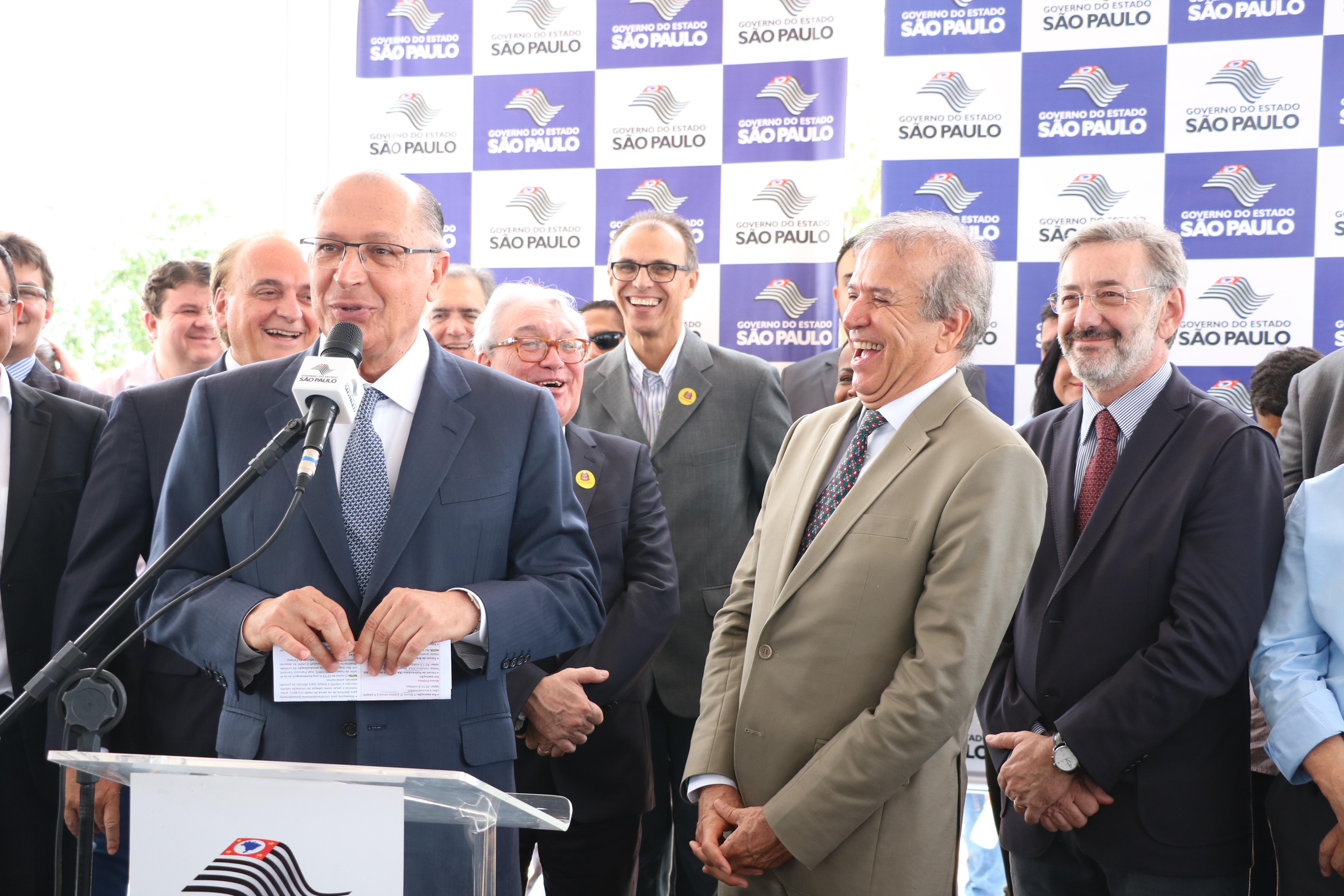 Alckmin durante discurso de inauguração do novo Fórum de Rio Preto