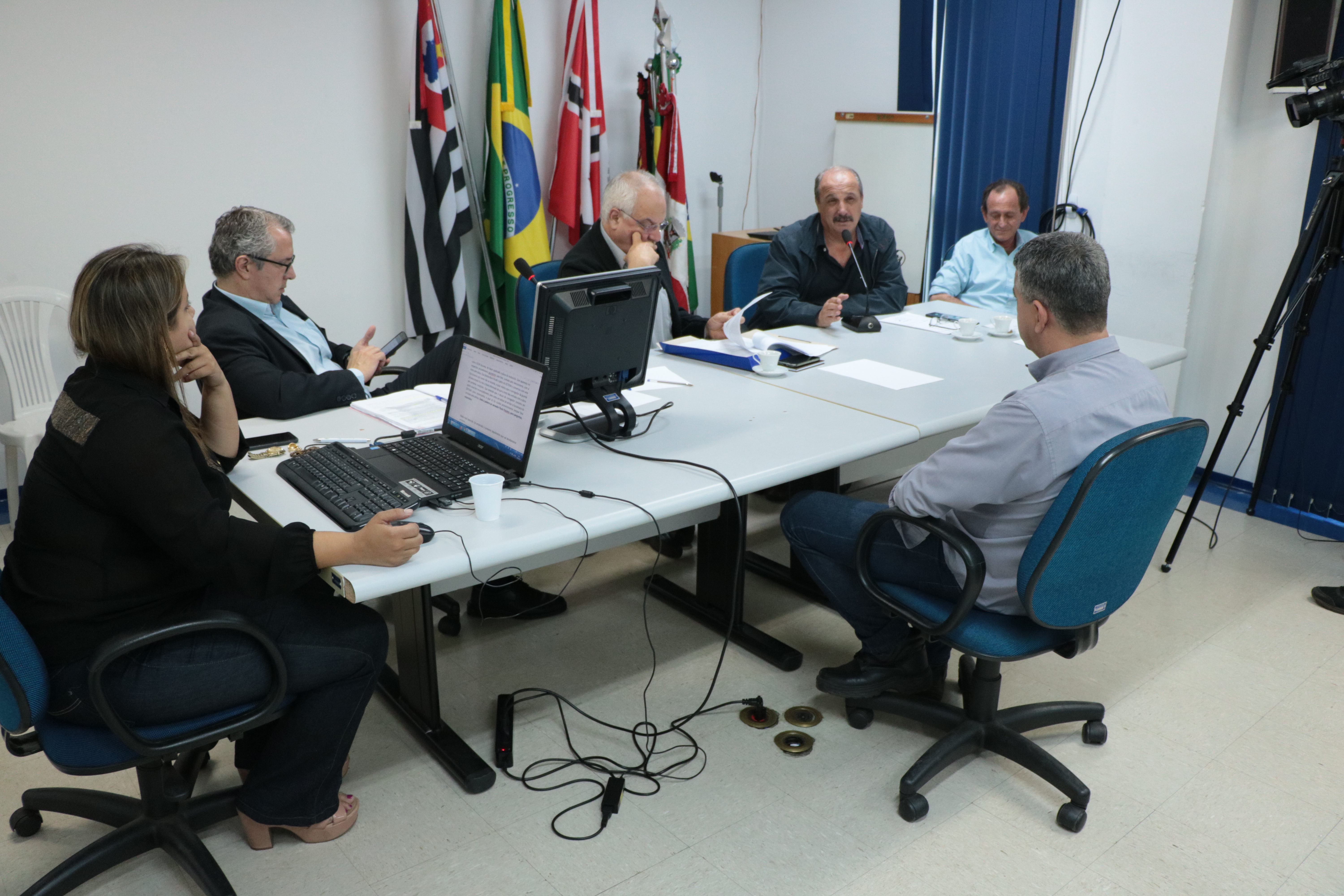 Guarda municipal durante depoimento à CEI que investiga Corregedoria